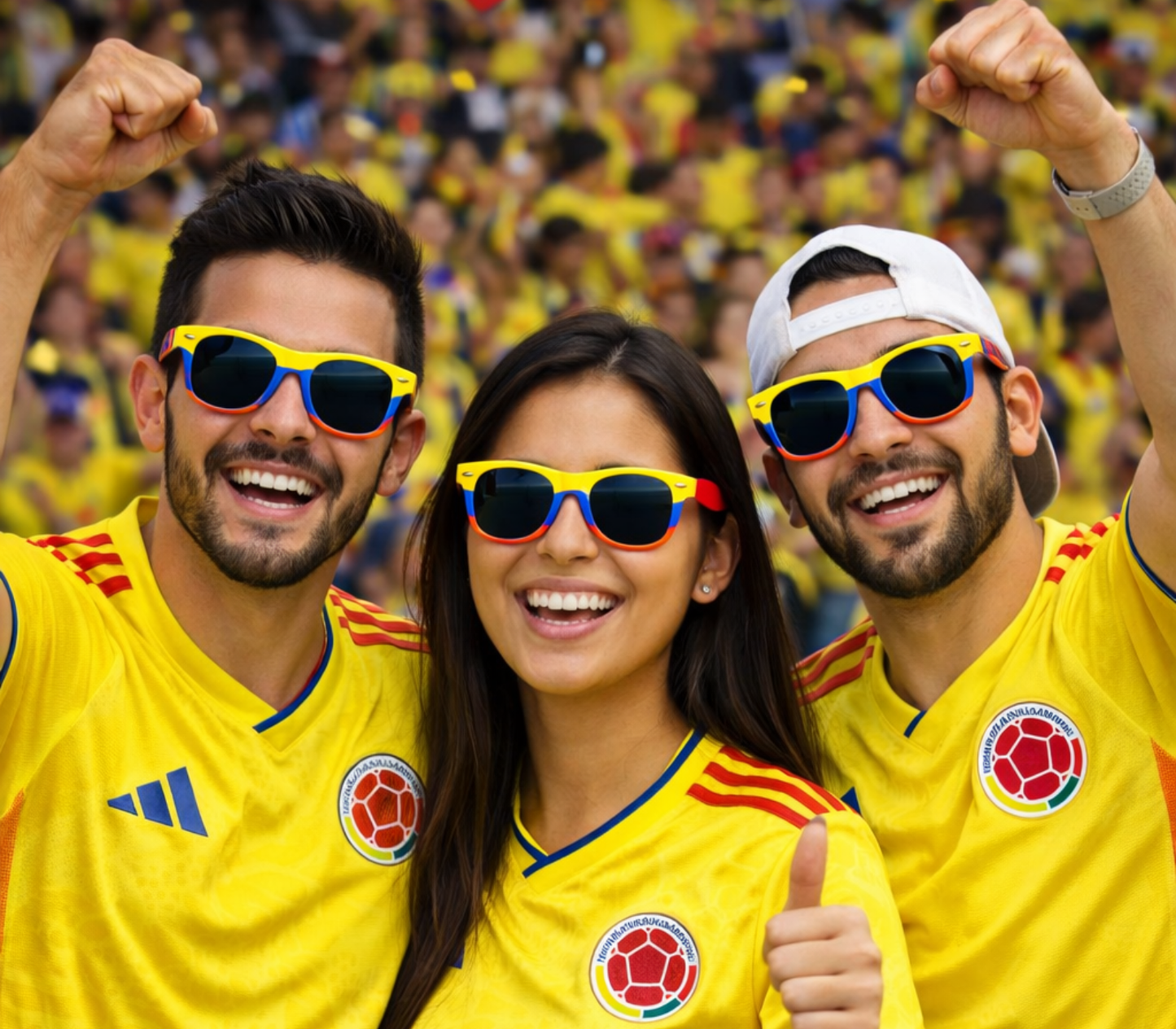 GAFAS TRICOLOR FAN EDITION — IDEAL PARA REVENTA Y EVENTOS